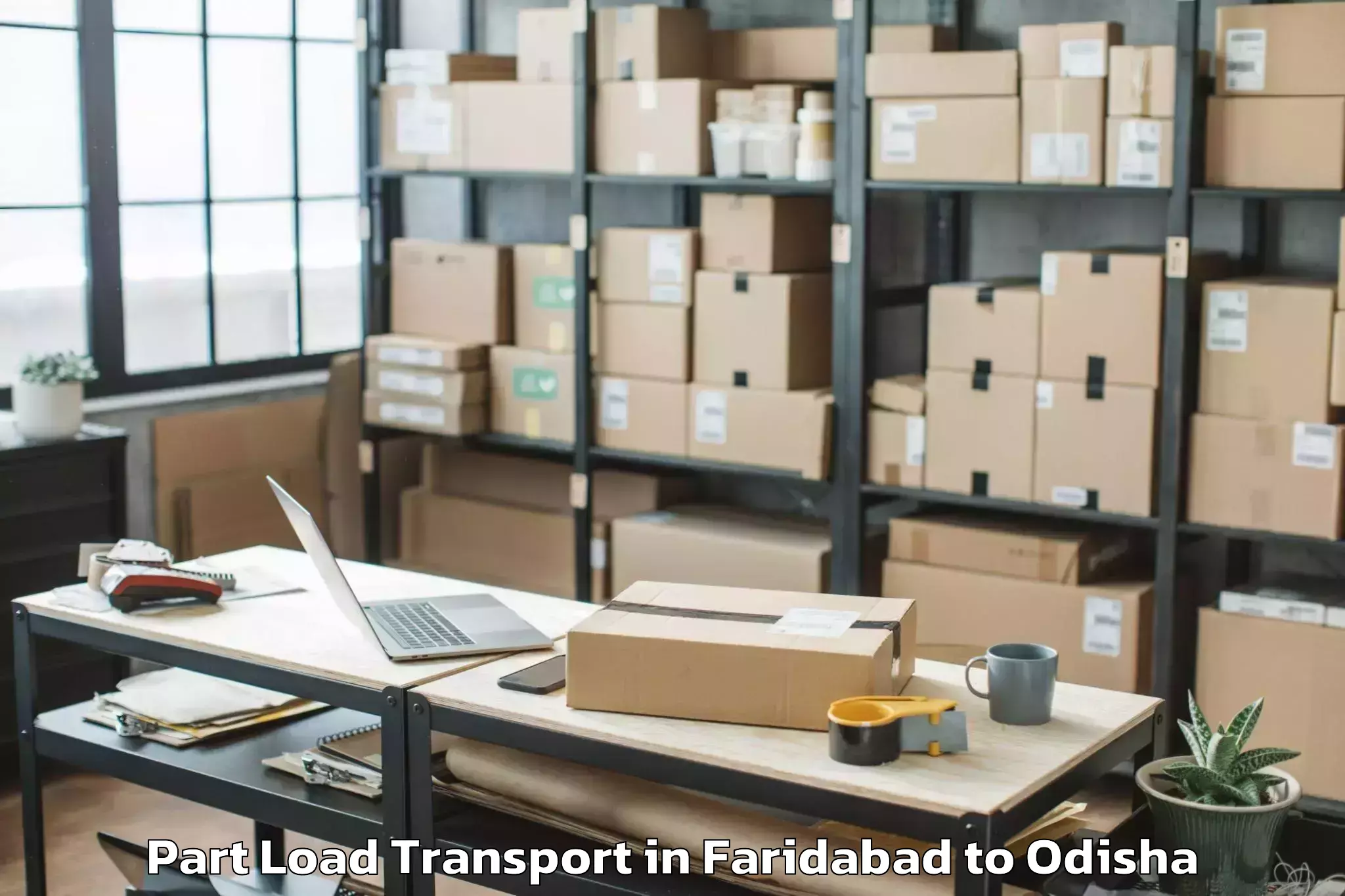 Faridabad to Kamarposh Balang Part Load Transport Booking